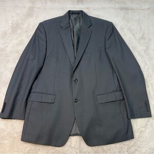 Calvin Klein Grey Wool Blend 2 Button Double Vented Notch Blazer Sport Coat 44L